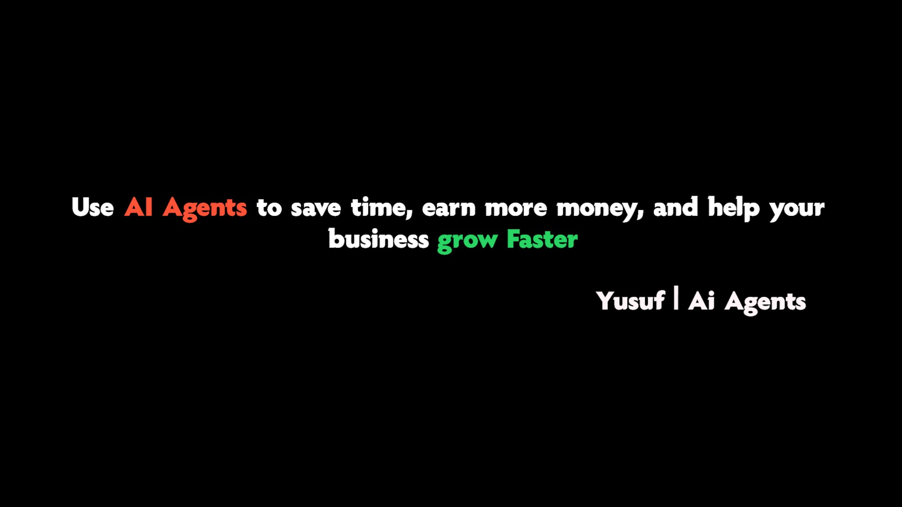 Yusuf | Ai Agents & Automation