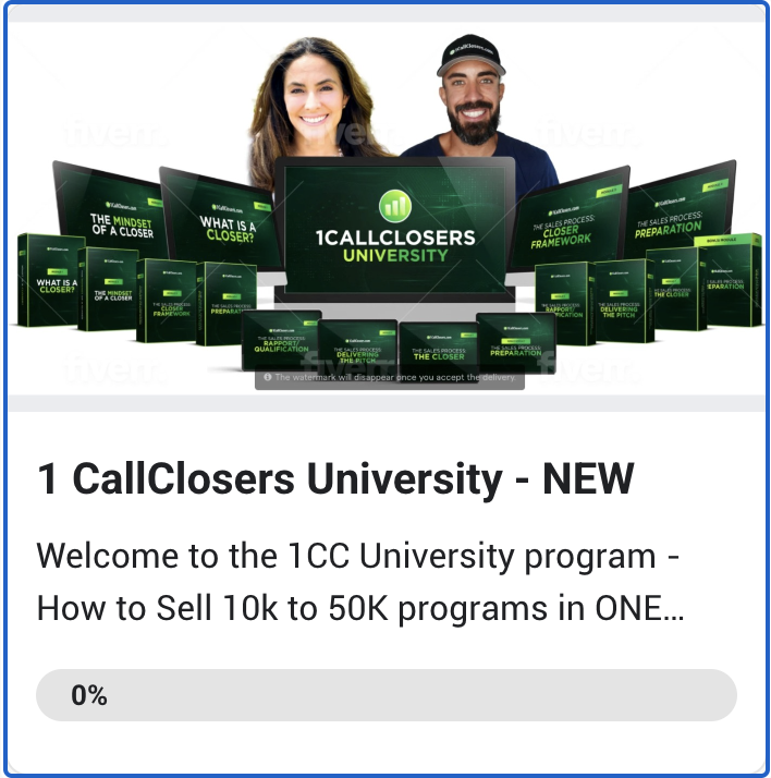 1CallClosers University
