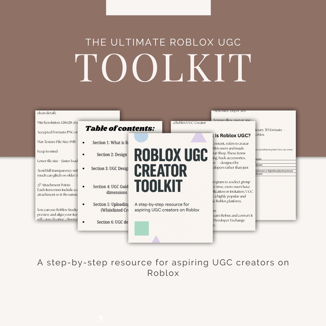 Roblox UGC Creator Guide