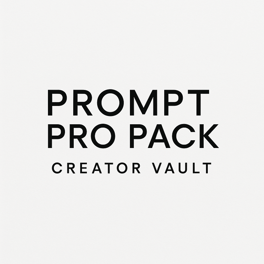 Prompt Pro Pack: Creator Vault