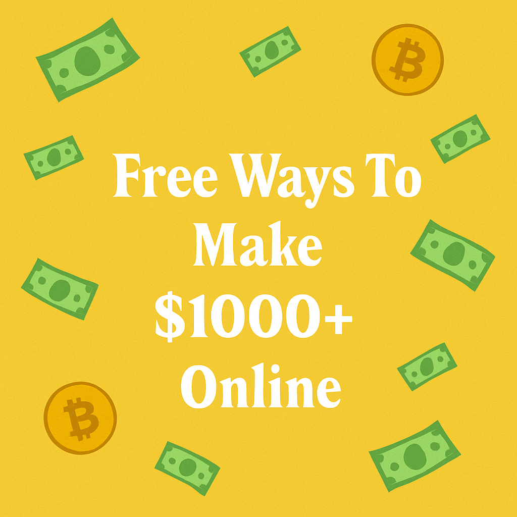 Free Ways To Make $1000 Online