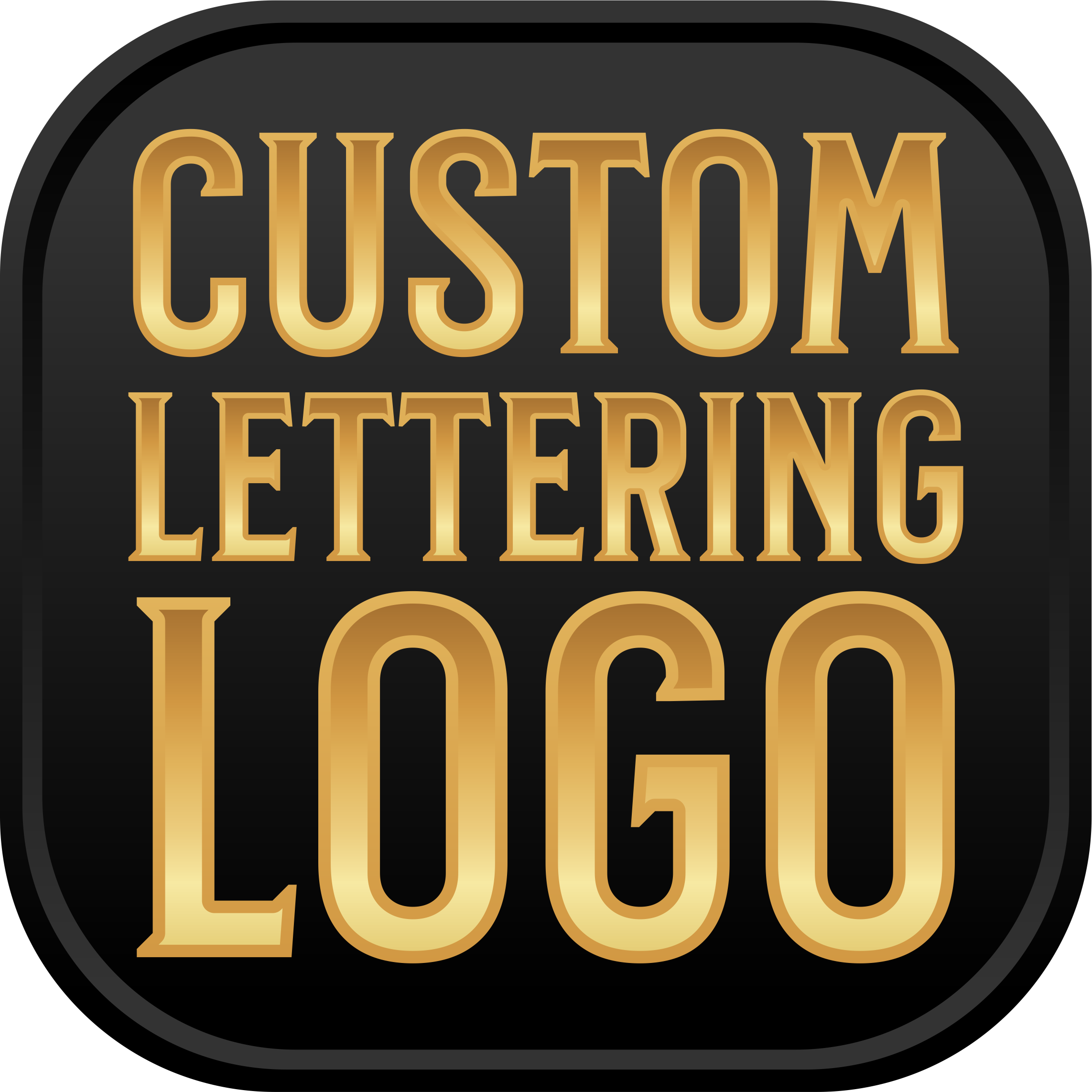 Custom Full Lettering Artwork